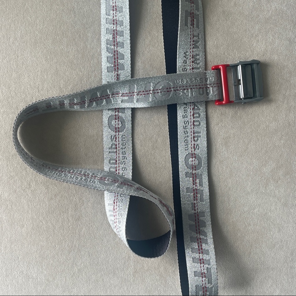 Off-White Silver Belt